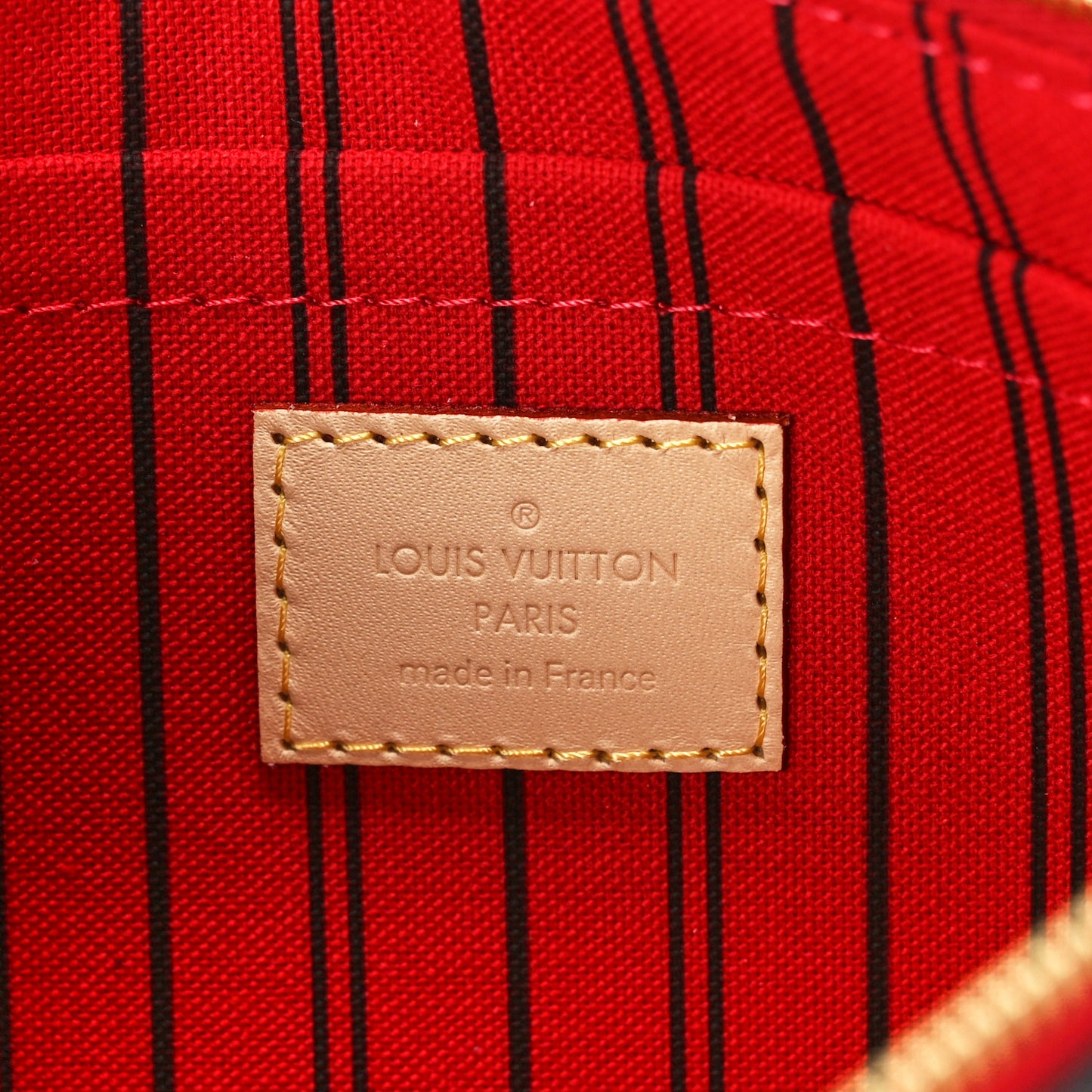 Monogram Neverfull MM GM Pochette Cherry