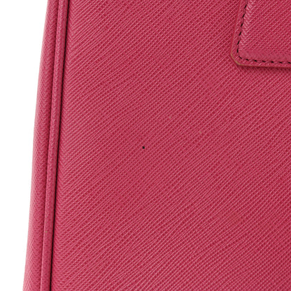 Prada Saffiano Small Galleria Double Zip Tote Fuxia 12 of 12