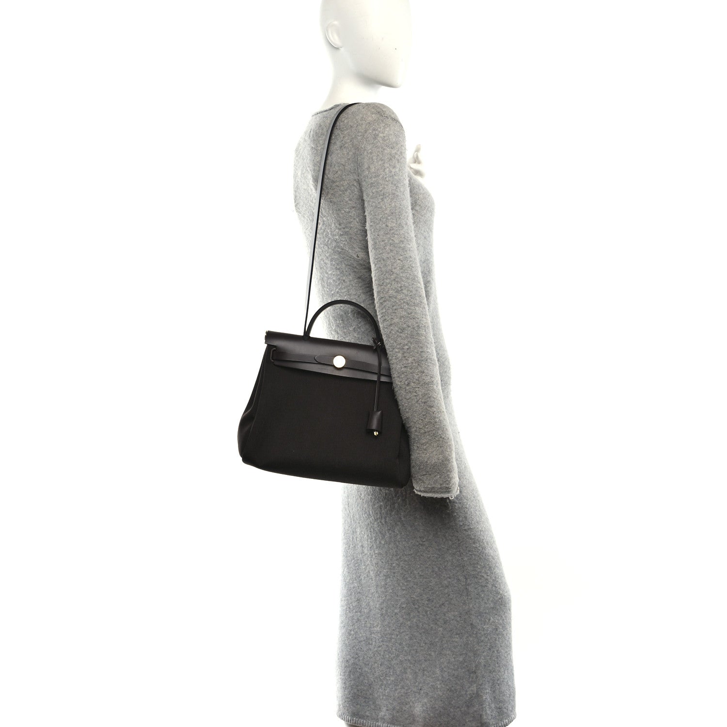 Hermes Vache Hunter Herbag Zip Retourne 31 PM Dark Bronze Ebene 2 of 10