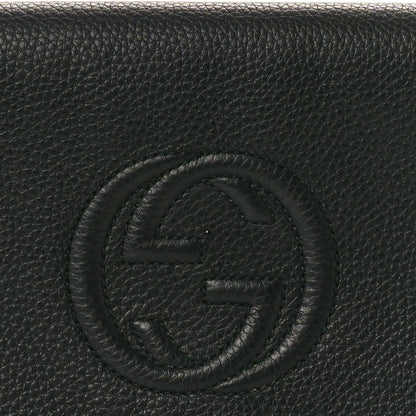 Gucci Pebbled Calfskin Medium Soho Clutch Black 9 of 9