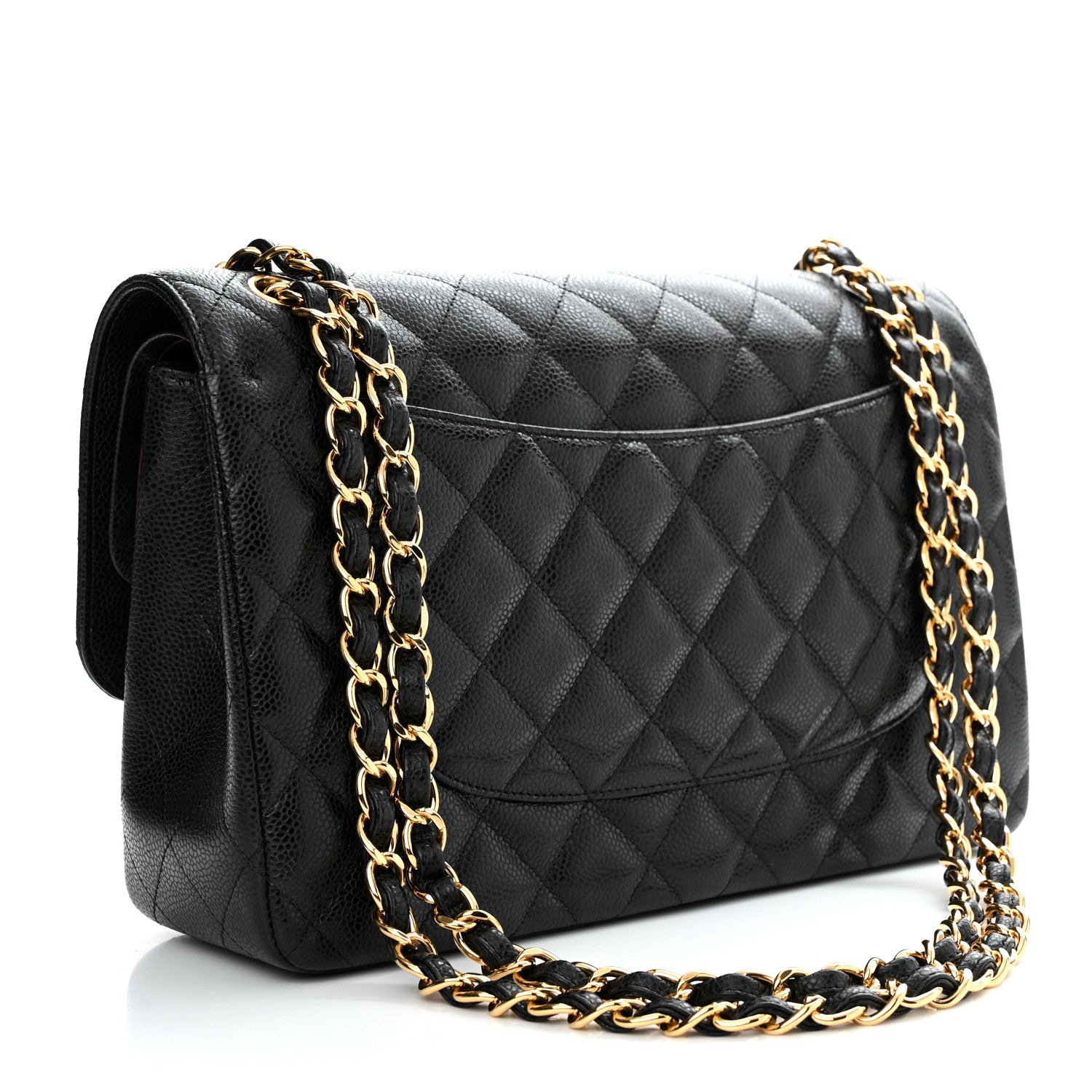 Chanel Caviar Quilted Jumbo Double Flap Black 2 of 11