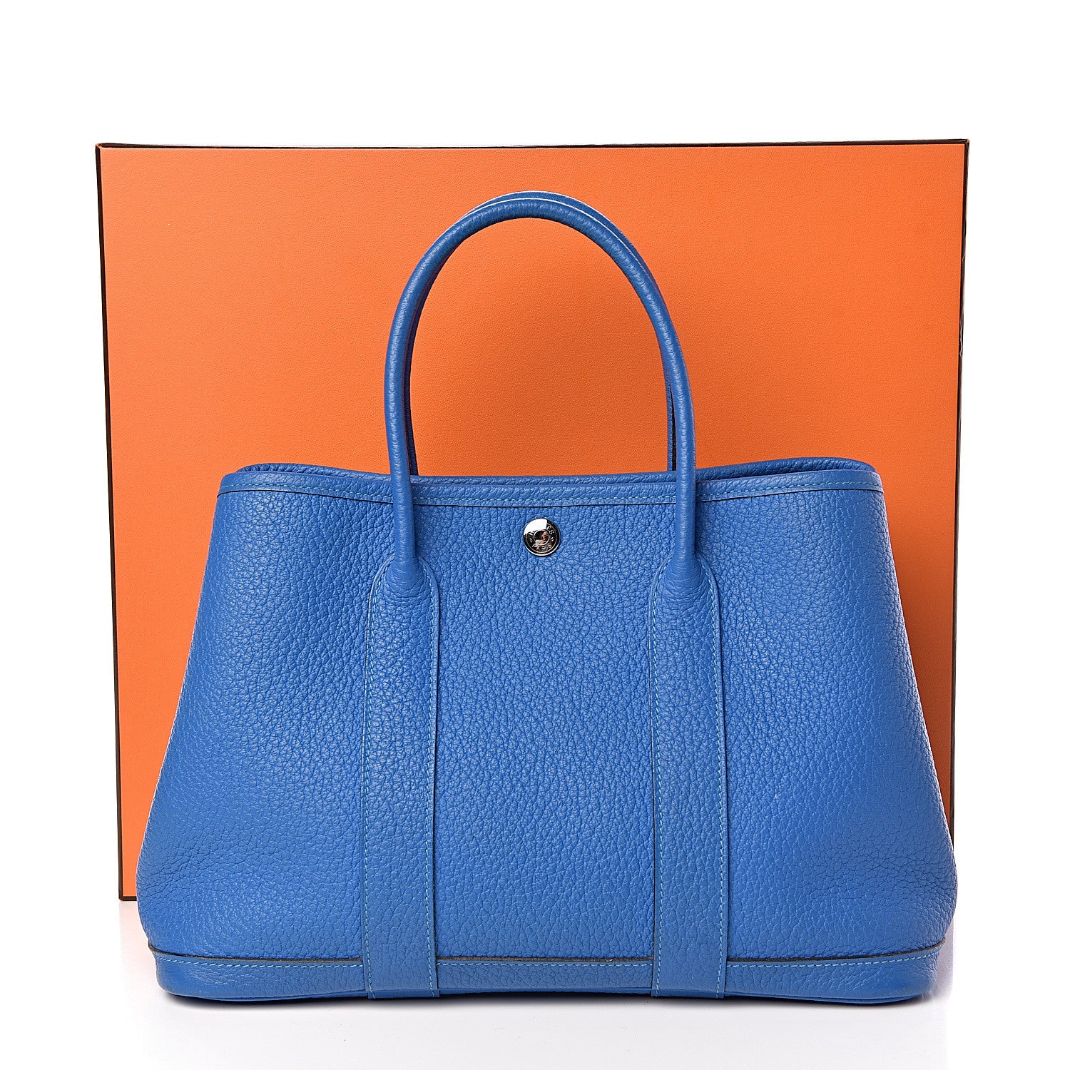 Hermes Vache Country Garden Party 30 TPM Bleu Hydra 14 of 14