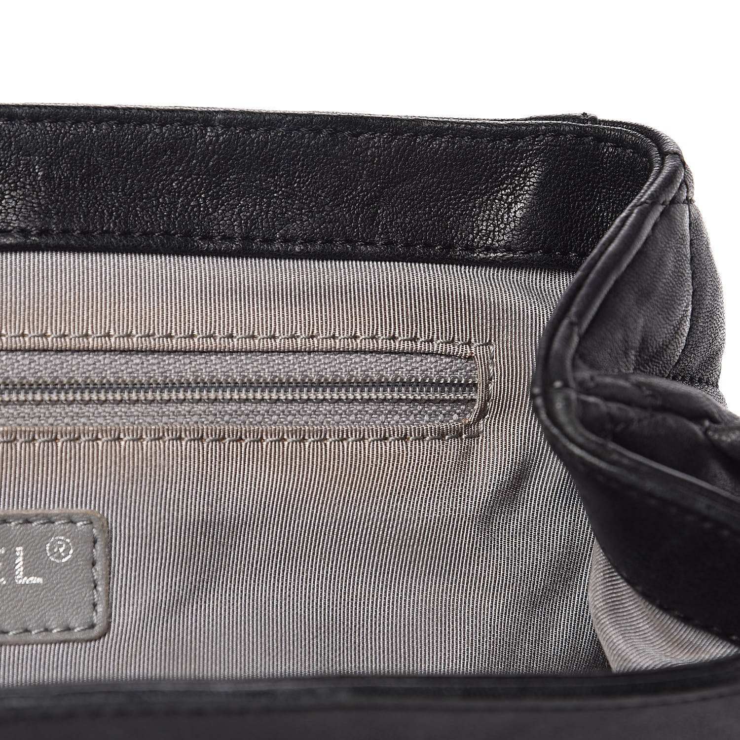 Chanel Washed Lambskin Quilted Medium Chain Around Messenger Black 13 of 15