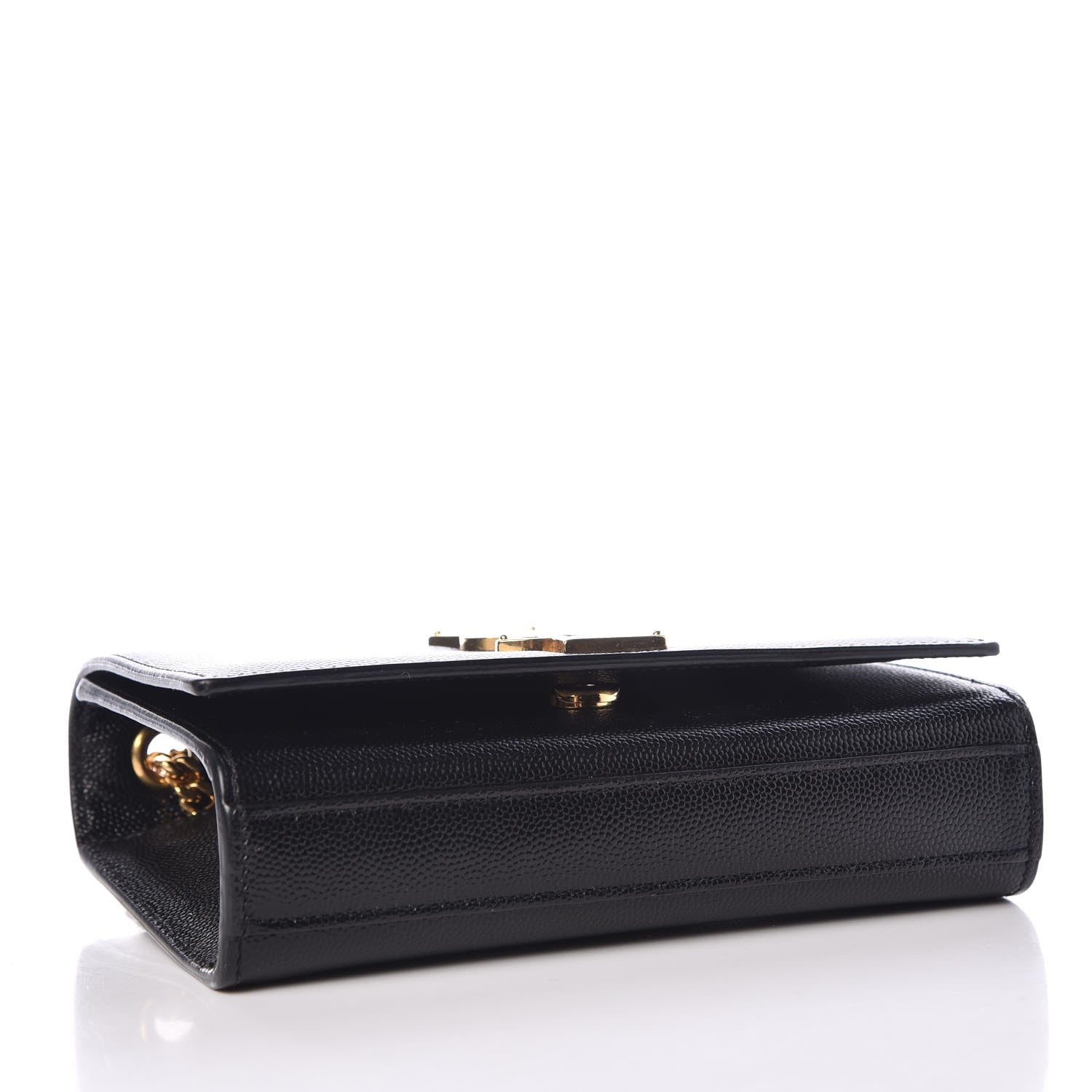 Saint Laurent Grain De Poudre Small Monogram Kate Satchel Black 4 of 7