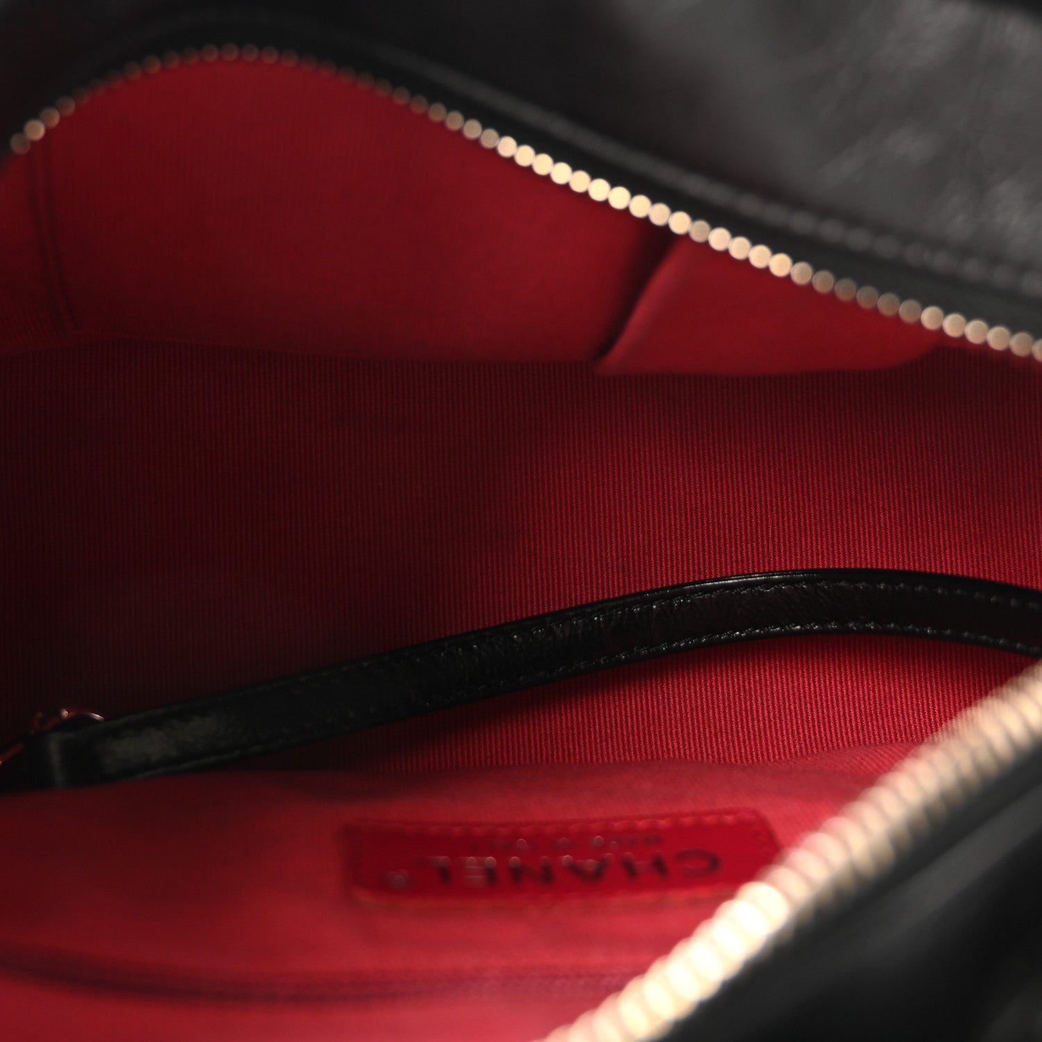Chanel Aged Calfskin Quilted Small Gabrielle Hobo Black 5 of 9