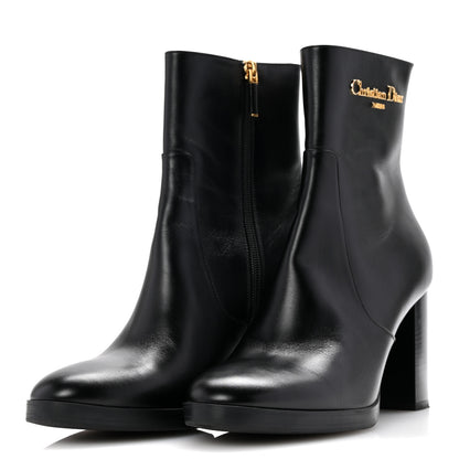 Christian Dior Calfskin D-Town Ankle Boots 38 Black 4 of 10