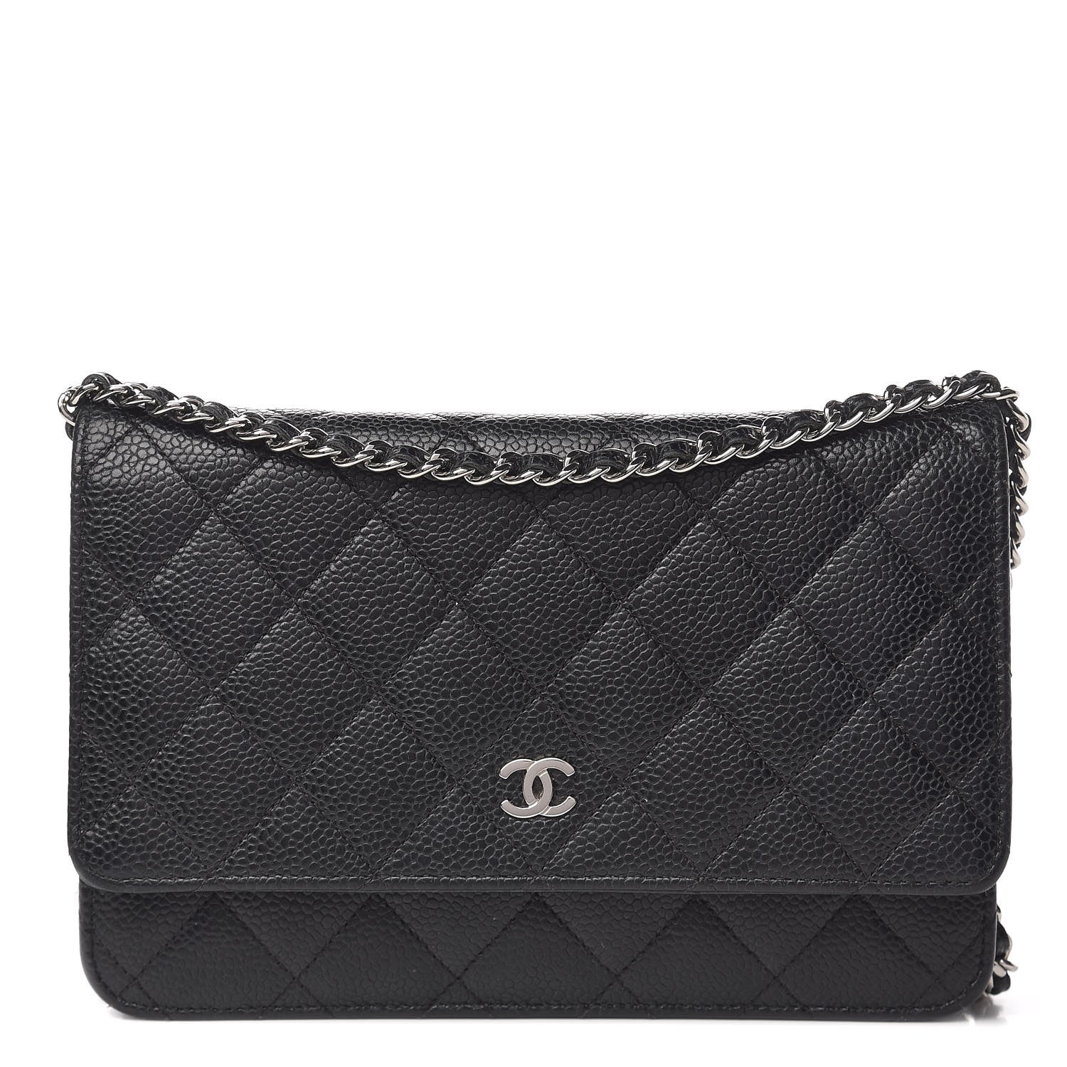 Chanel Caviar Quilted Wallet On Chain WOC Black 1 of 11