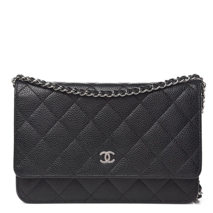 Chanel Caviar Quilted Wallet On Chain WOC Black 1 of 11