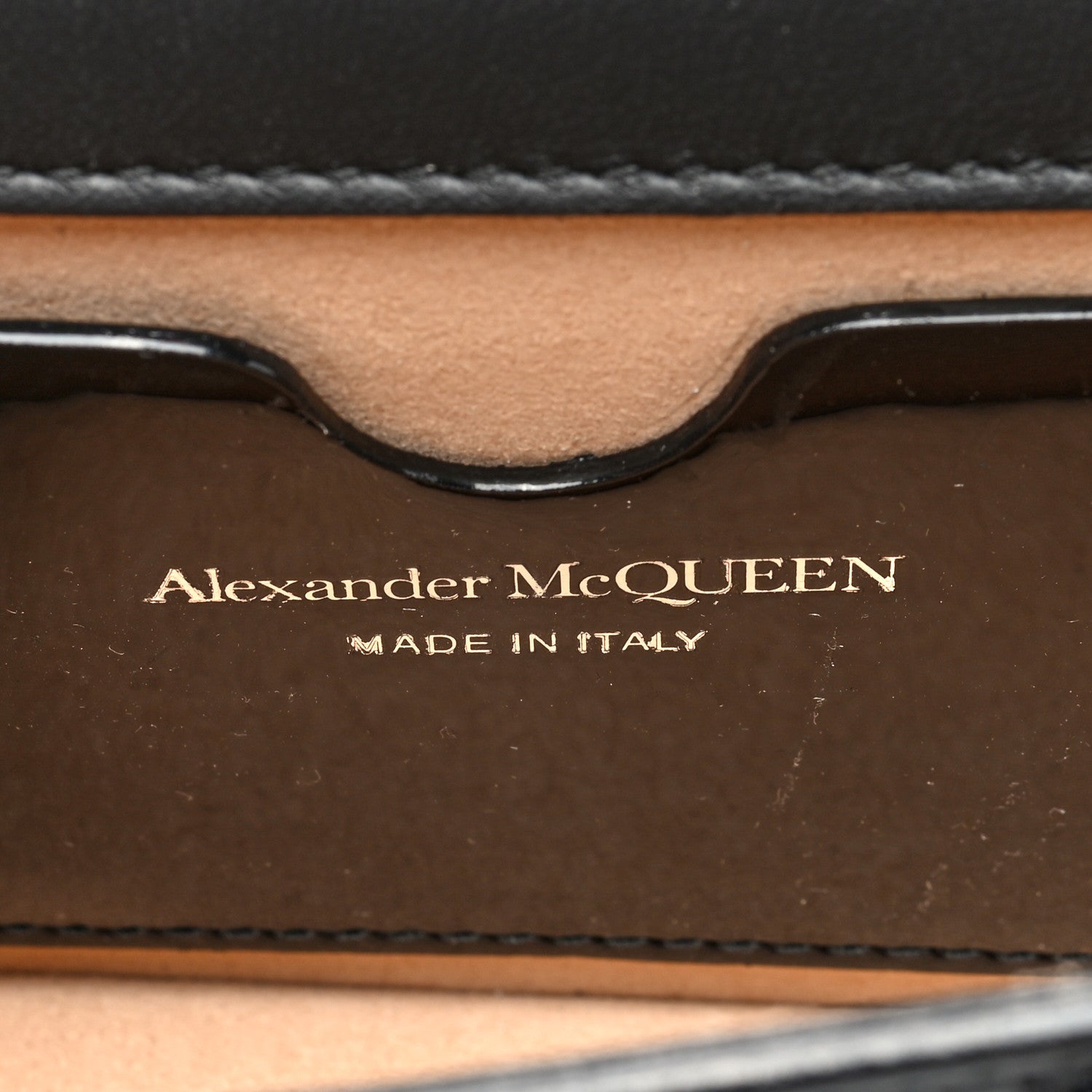 Alexander McQueen Patent Mini Jeweled Knuckle Satchel Black 6 of 10