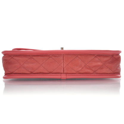 Chanel Suede Calfskin French Riviera Flap Red 6 of 12