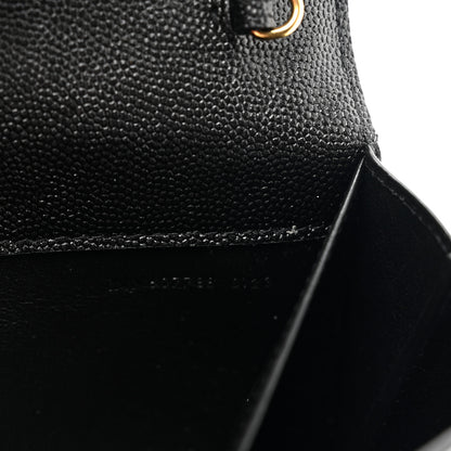 Saint Laurent Grain De Poudre Uptown Chain Wallet Black 8 of 13
