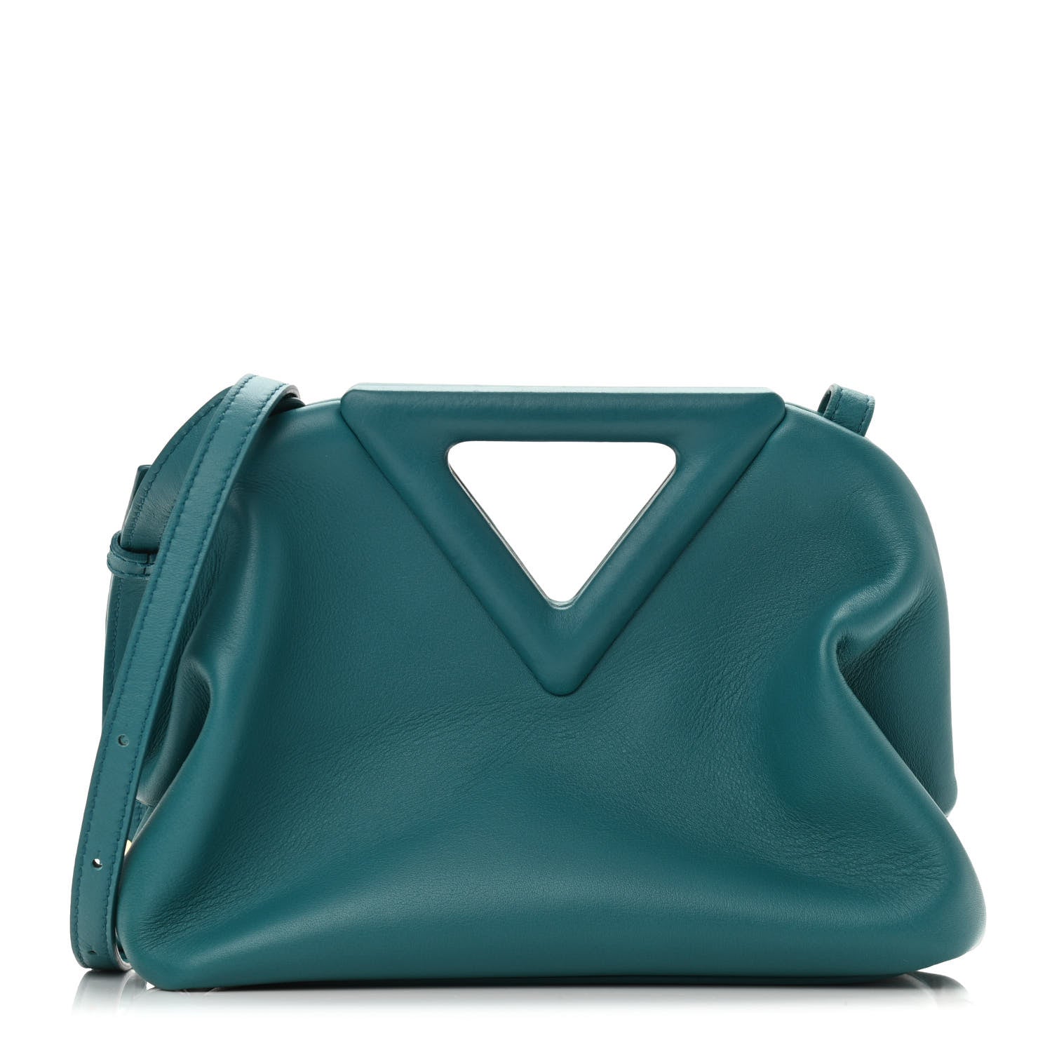 Bottega Veneta Calfskin Small The Point Triangle Bag Mallard 1 of 9