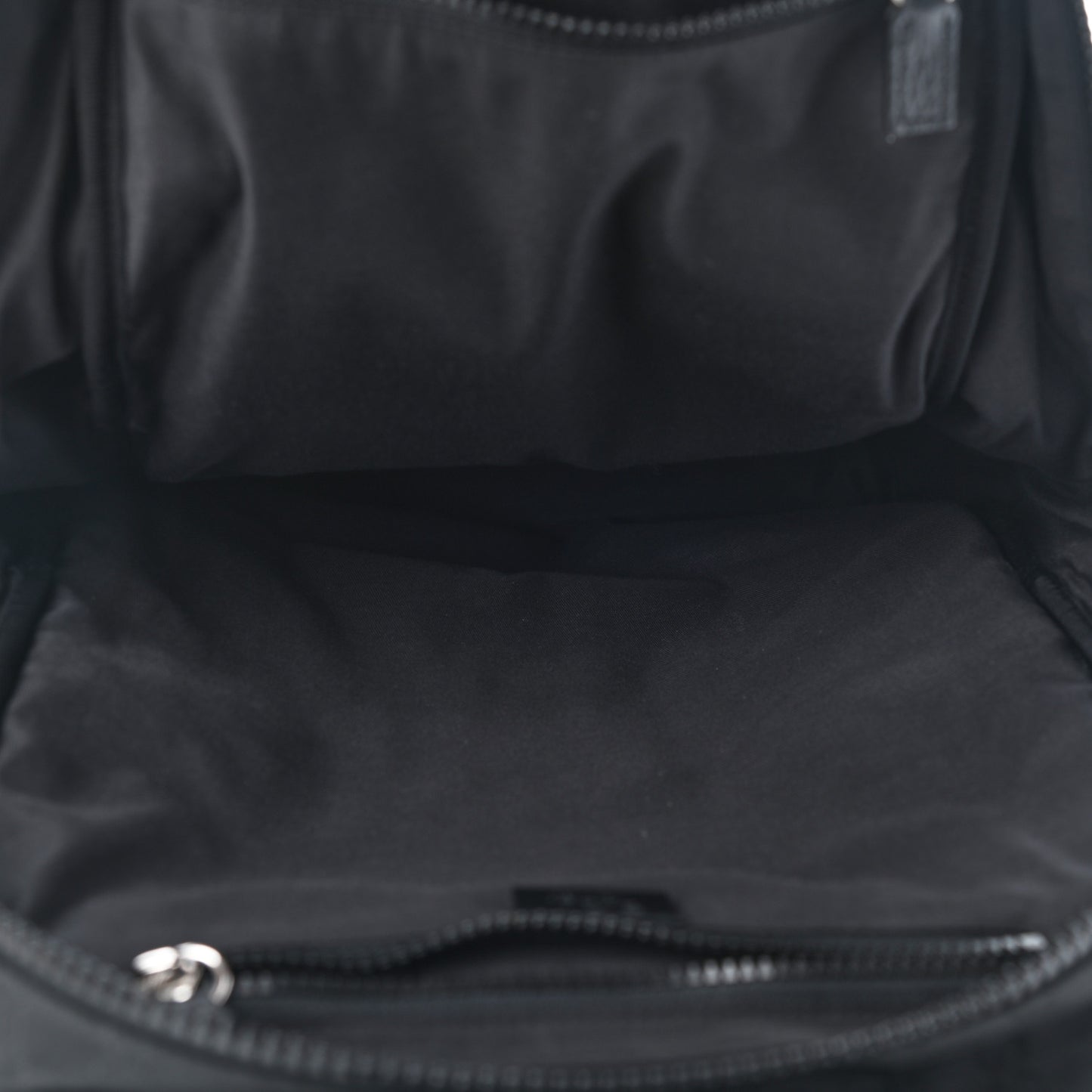Nylon Monogram Slim Backpack Black