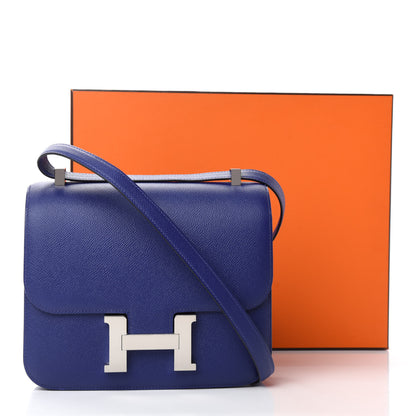 Hermes Epsom Constance 24 Bleu Electrique 11 of 11