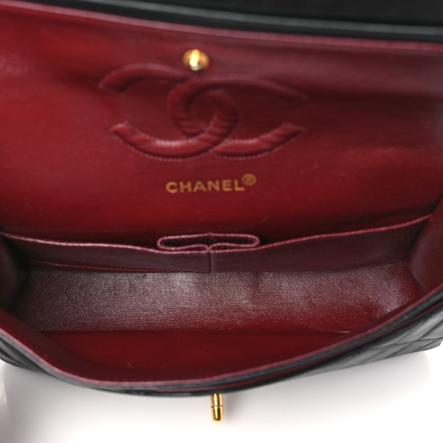 Chanel Lambskin Quilted Medium Double Flap Black 5 of 11