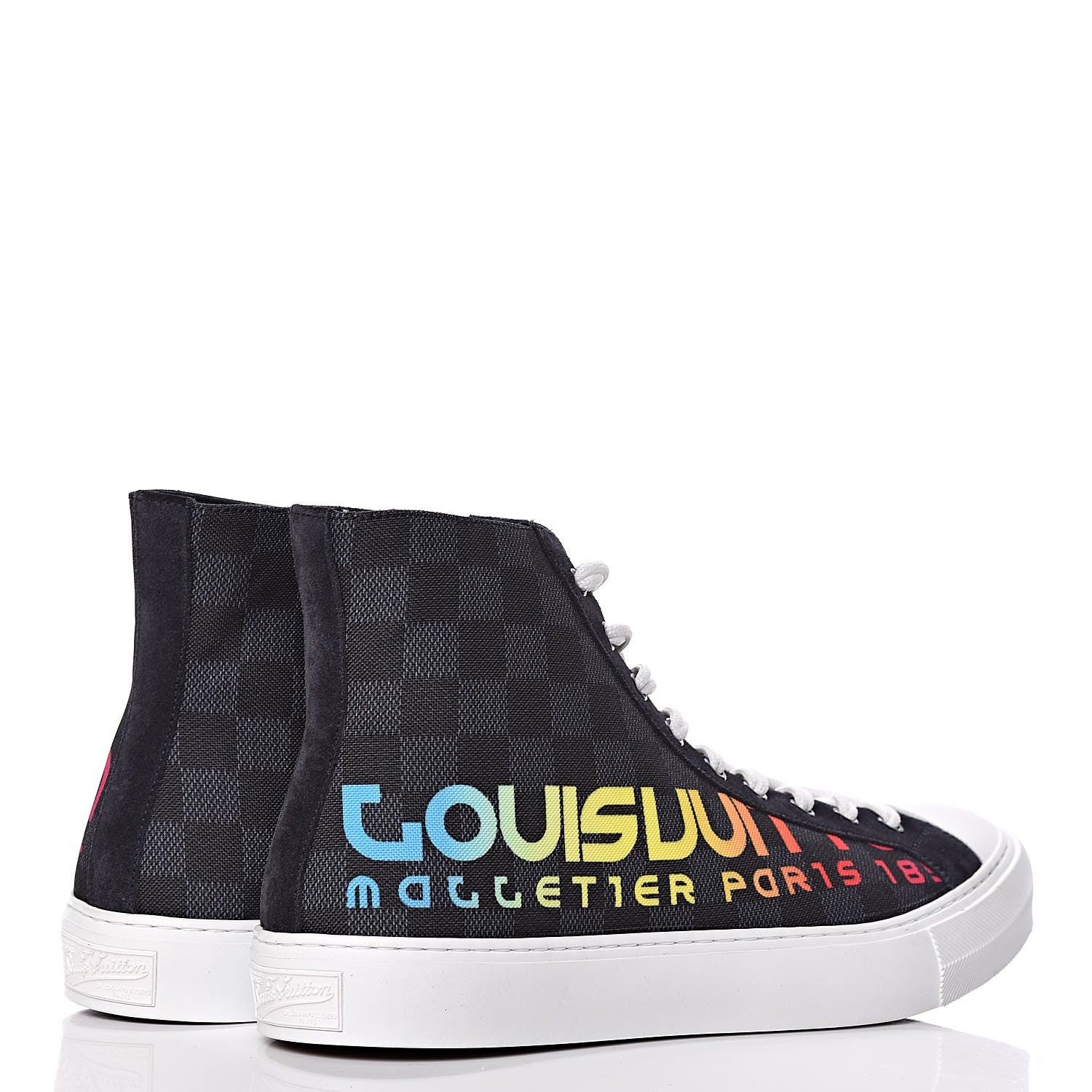 Louis Vuitton Damier Cobalt Tattoo Sneaker Boots 9.5 4 of 10