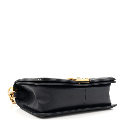 Chanel Lambskin Quilted Medium Boy Flap Dark Navy 4 of 18