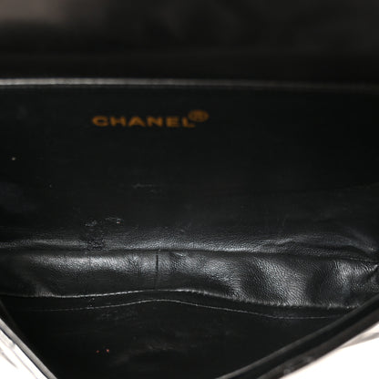 Chanel Patent Quilted Double Sided Shoulder Flap Bag Black 5 of 13