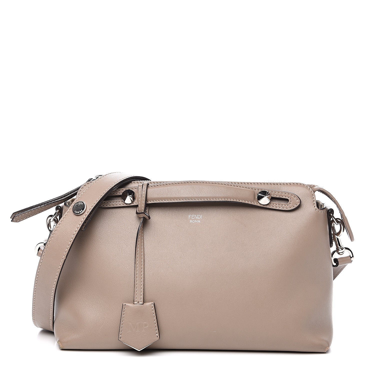 Fendi Vitello Dolce Medium By The Way Boston Bag Tortora 1 of 12