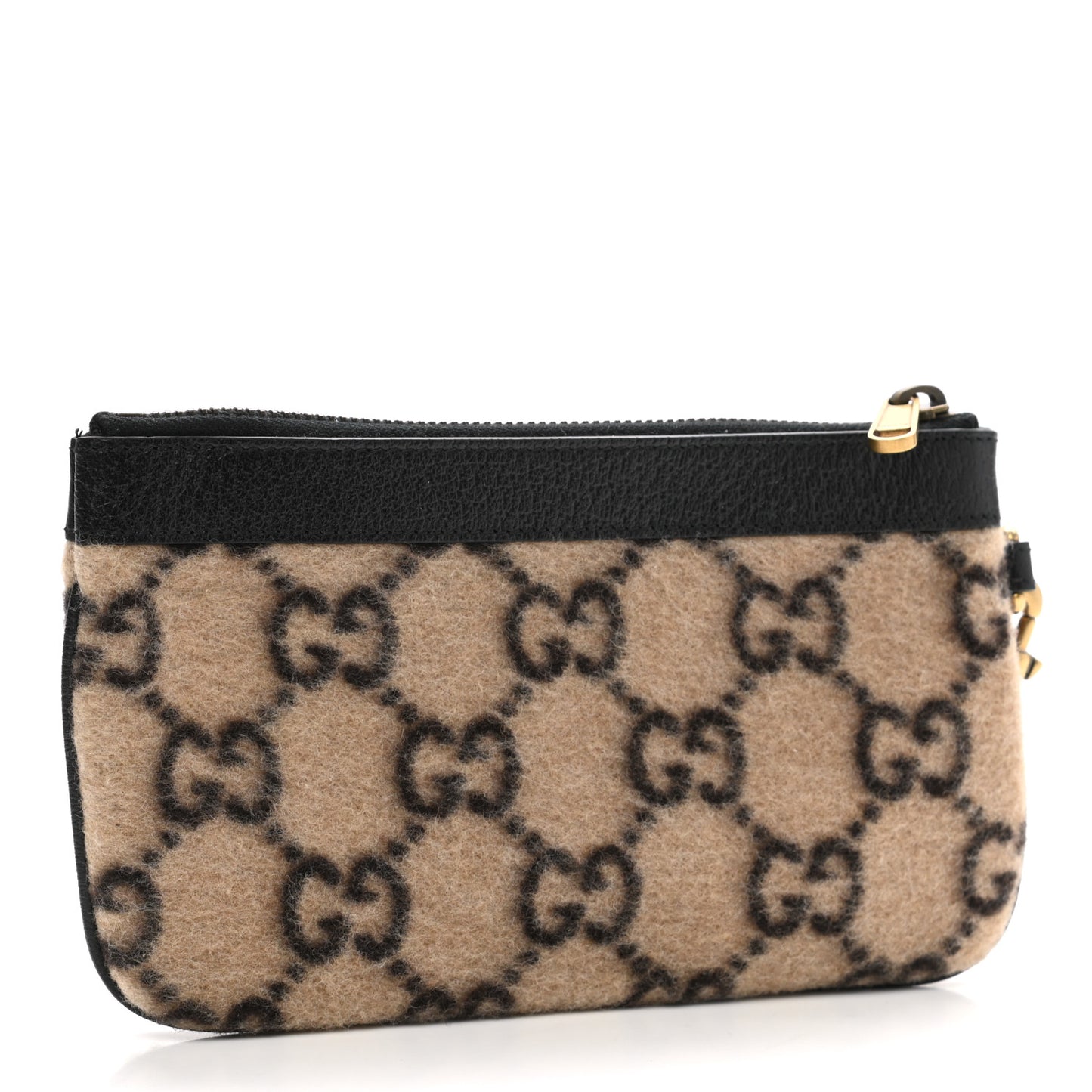 Covered Wool GG Monogram Smartphone Case Beige Ebony
