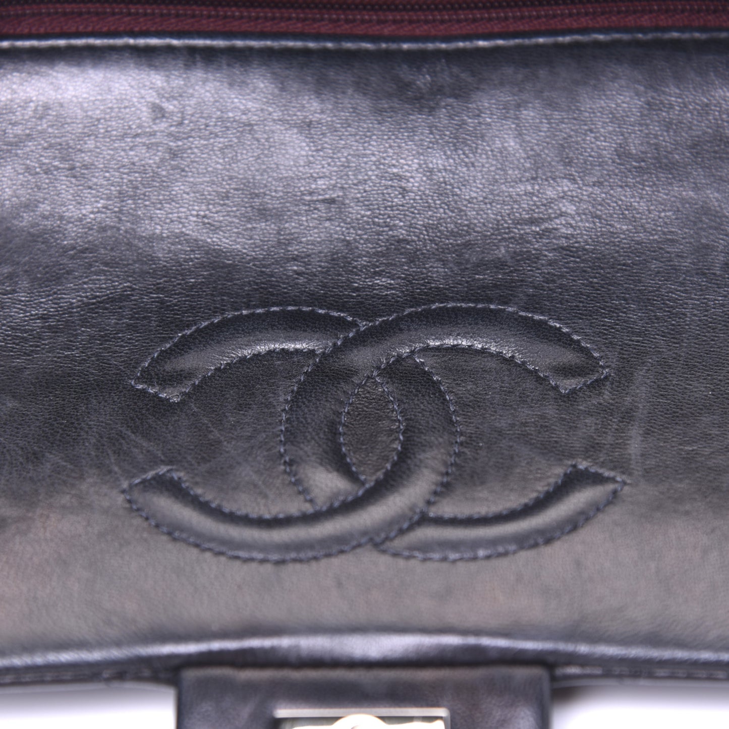 Lambskin Quilted Mini Square Flap Black