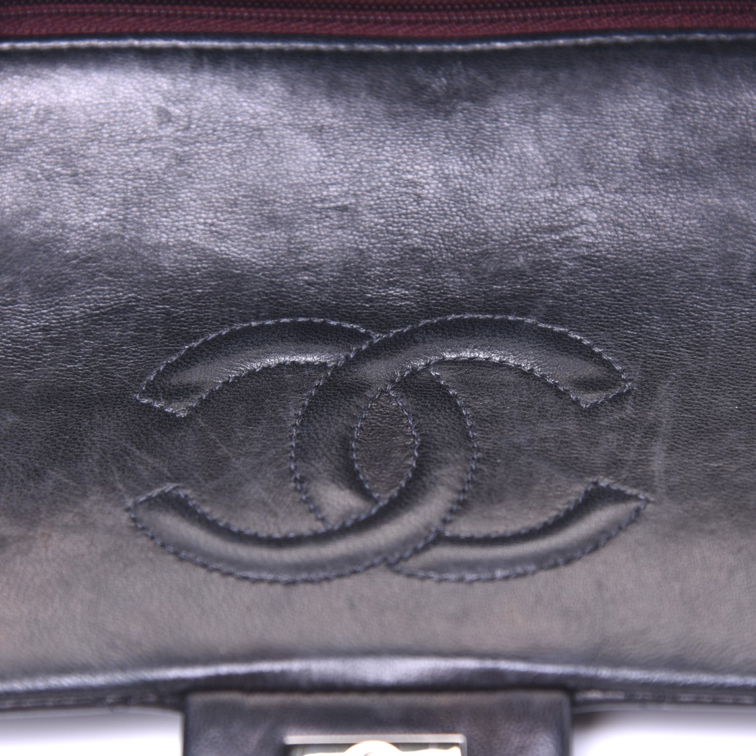 Chanel Lambskin Quilted Mini Square Flap Black 12 of 17