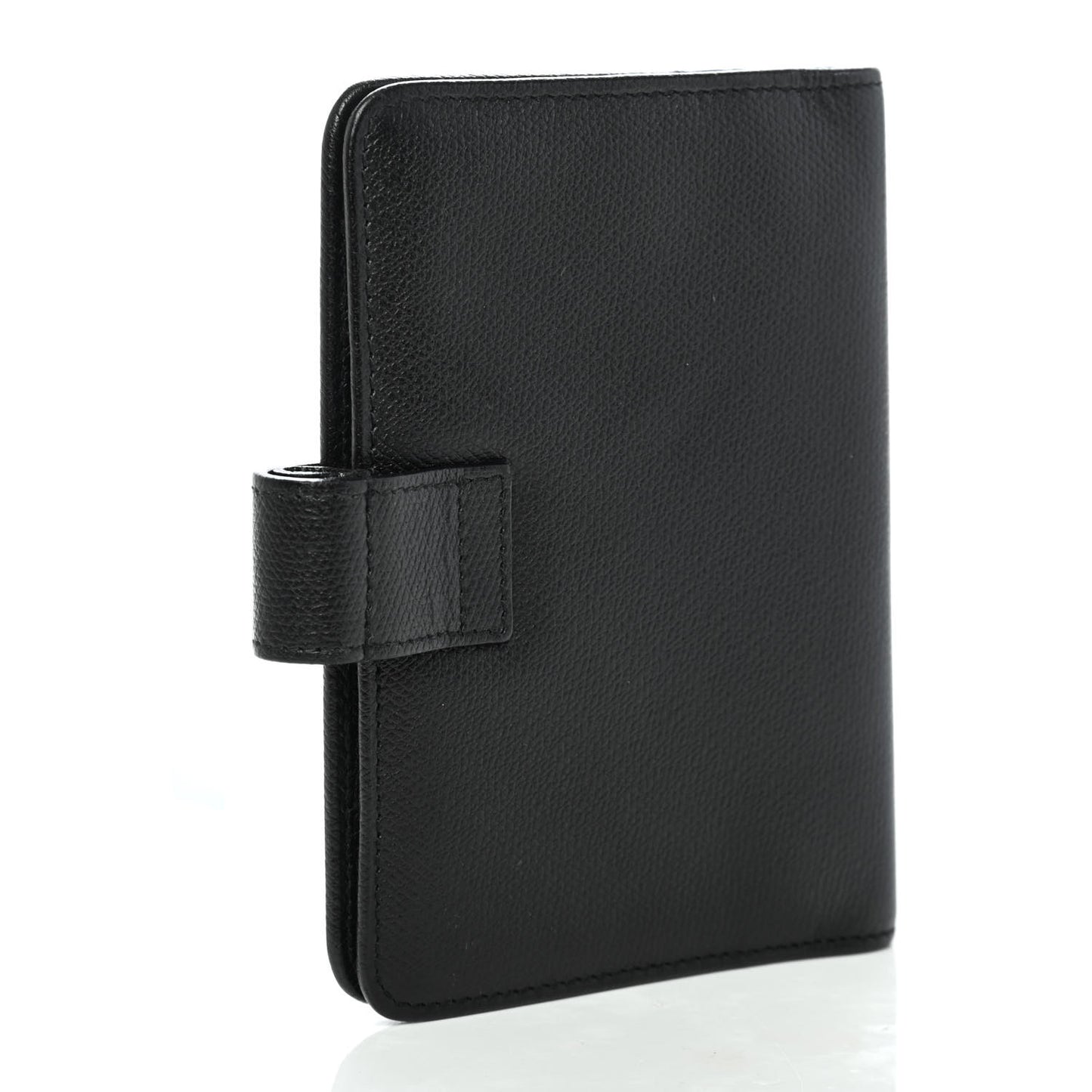 Goatskin Small Ring Agenda Planner Black
