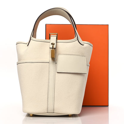 Hermes Toile Goeland Swift Cargo Picotin Lock 18 Nata 11 of 11