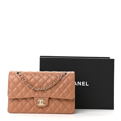 Chanel Lambskin Quilted Medium Double Flap Brown 12 of 12