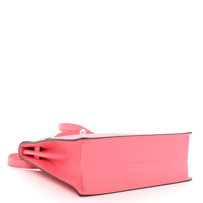 Hermes Evercolor Kelly Danse II Belt Bag Rose Azalee 4 of 10