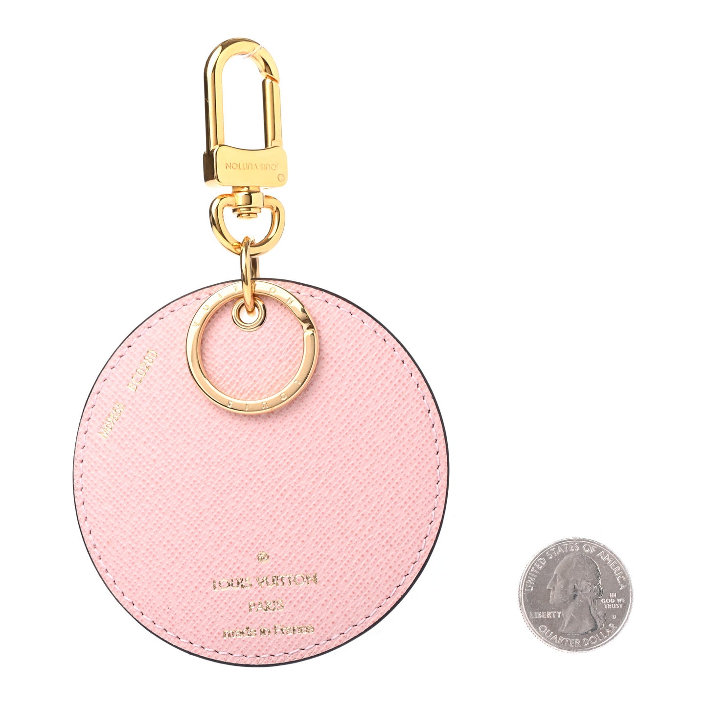 Monogram 2020 Christmas Animation Big Wheel Bag Charm Key Ring Rose Ballerine