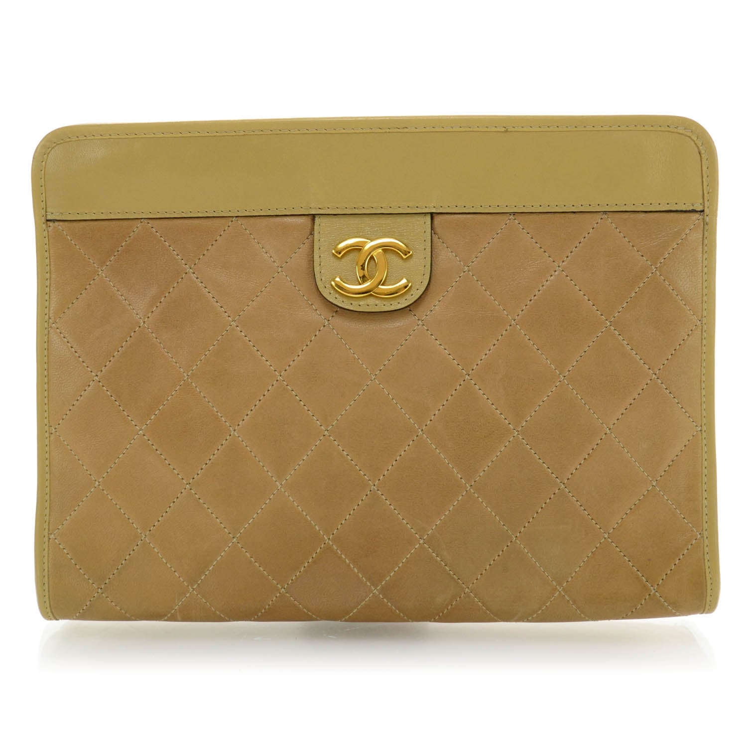 Chanel Lambskin Clutch Bag 1 of 8