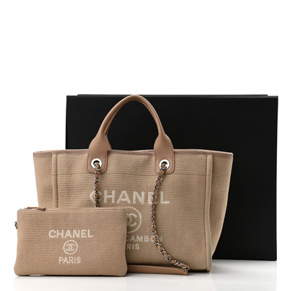 Chanel Mixed Fibers Small Deauville Tote Beige 14 of 14