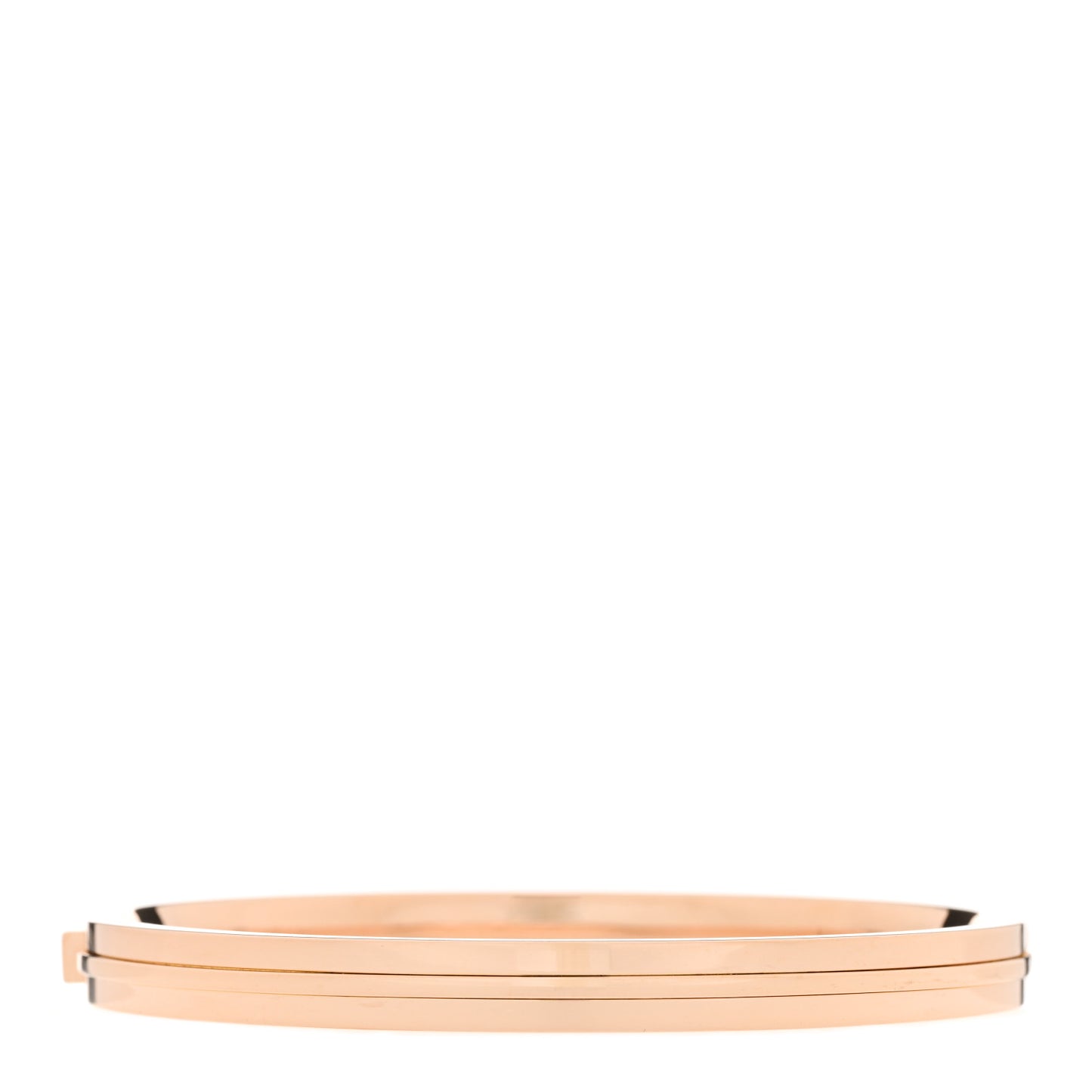18K Rose Gold Diamond T Hinged Pave Bracelet