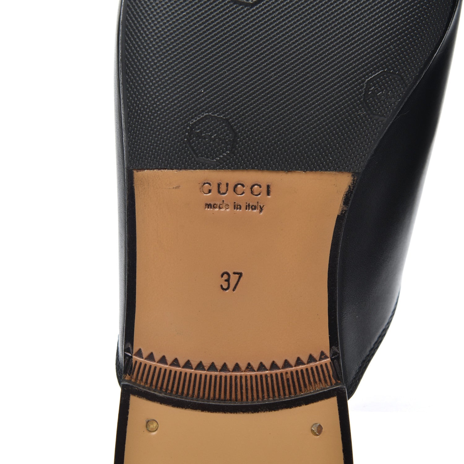 Gucci Calfskin Womens Princetown Slippers 37 Black 7 of 16