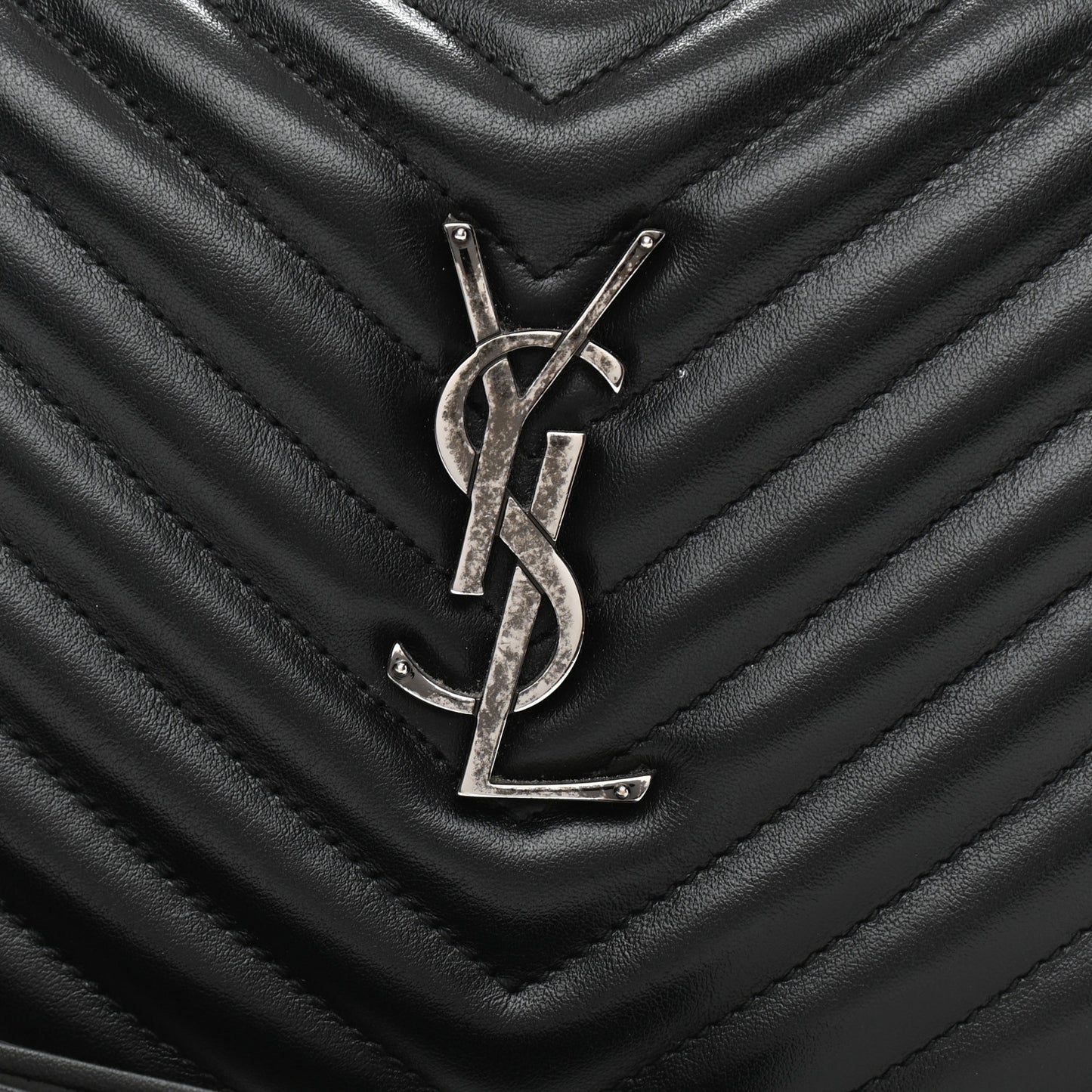 Calfskin Matelasse Monogram Lou Camera Bag Black