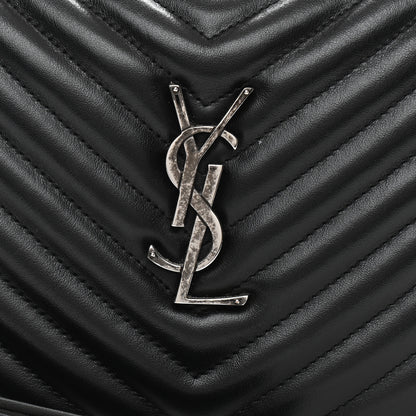 Saint Laurent Calfskin Matelasse Monogram Lou Camera Bag Black 7 of 11