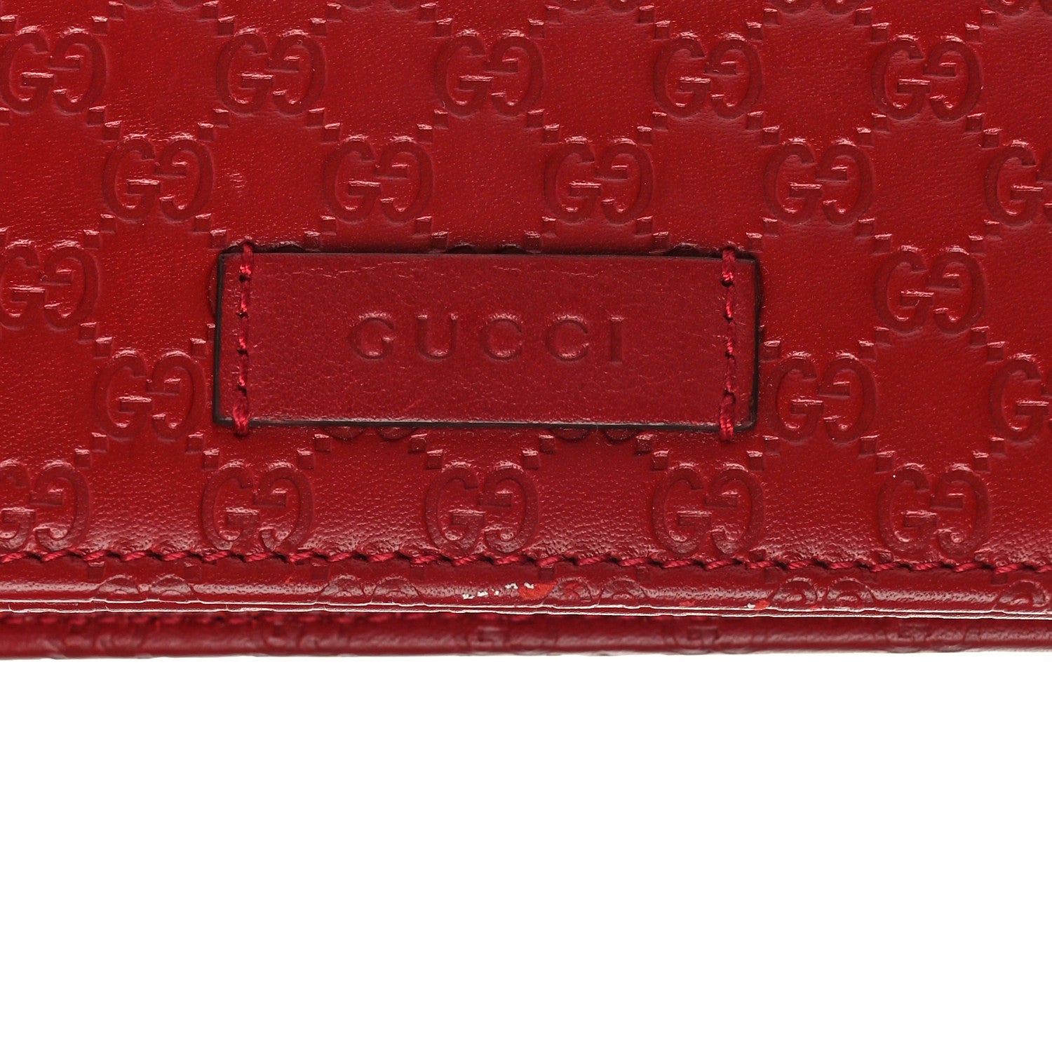 Gucci Microguccissima Crossbody Wallet Red 8 of 8