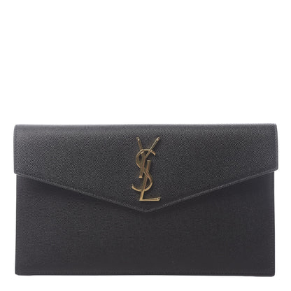 Saint Laurent Grain De Poudre Uptown Pouch Black 1 of 8