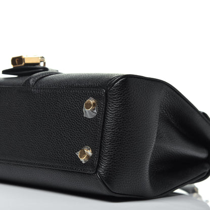 Celine Grained Calfskin Small 16 Top Handle Bag Black 11 of 11