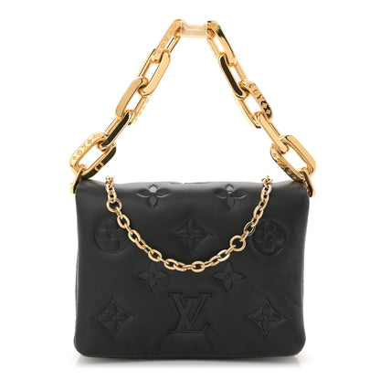 Louis Vuitton Lambskin Embossed Monogram Coussin Belt Bag Black 1 of 10