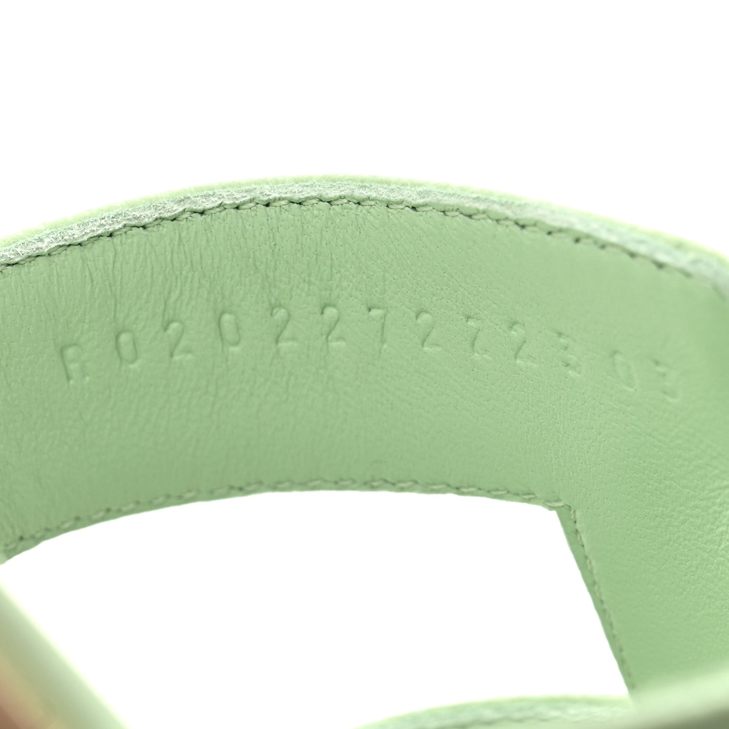 Hermes Epsom Oran Sandals 40 Vert Jade 9 of 10