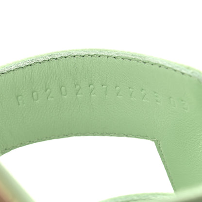 Hermes Epsom Oran Sandals 40 Vert Jade 9 of 10
