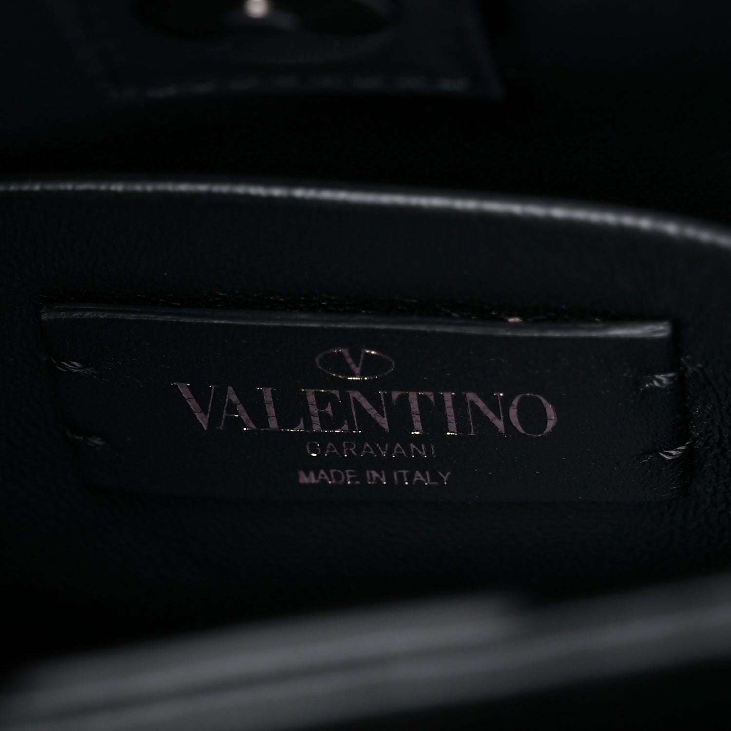 Valentino Garavani Nappa Monochrome Small Roman Stud The Handle Bag Black 7 of 11