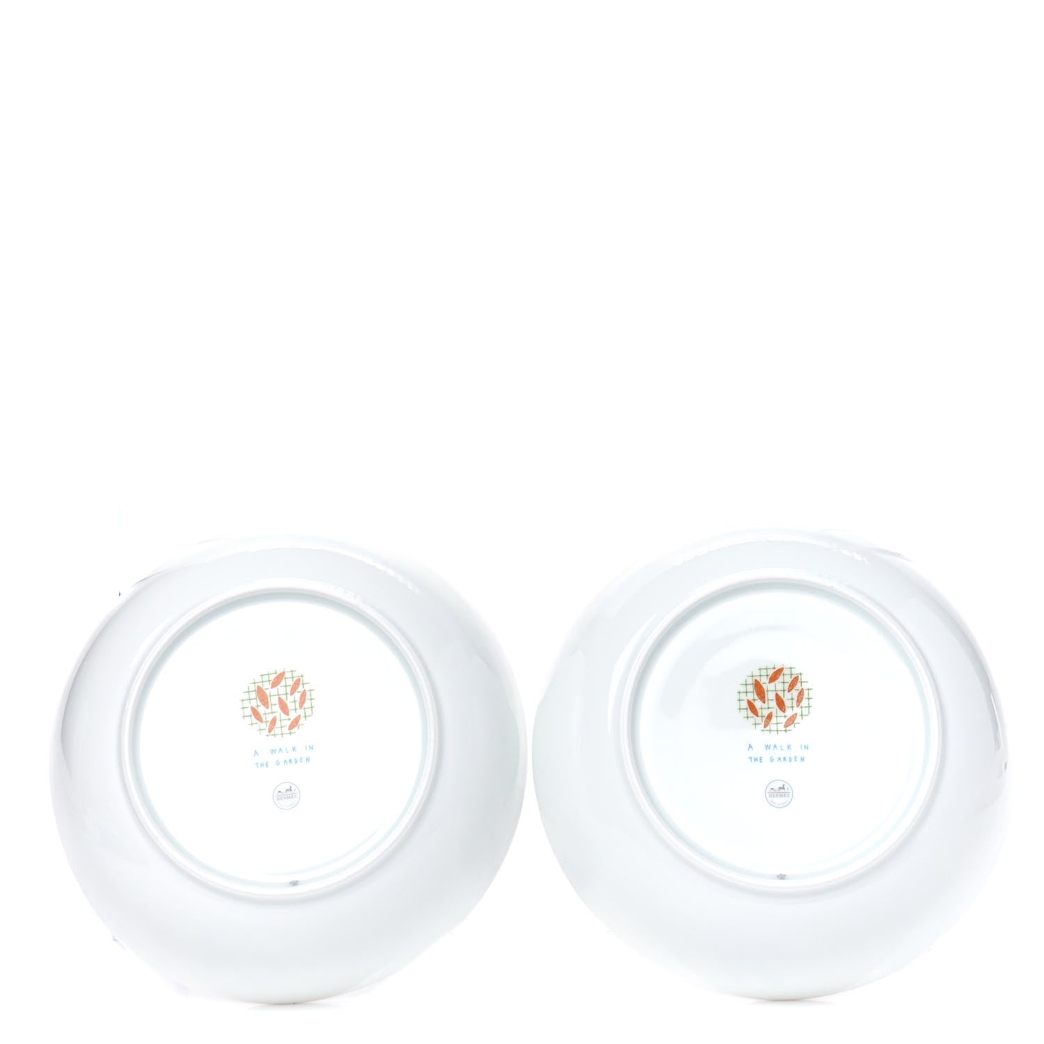 Hermes Porcelain Walk In The Garden Cereal Bowl Set of 2 3 of 5