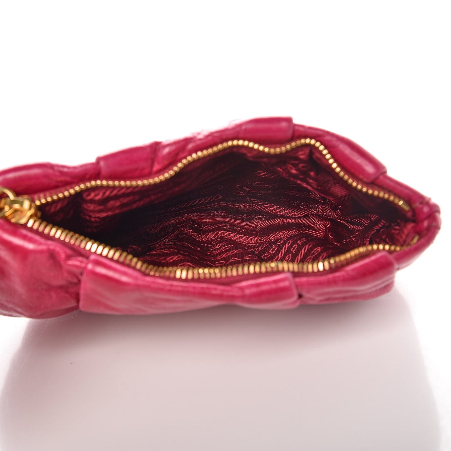 Vitello Shine Mordore Wristlet Clutch Ibisco