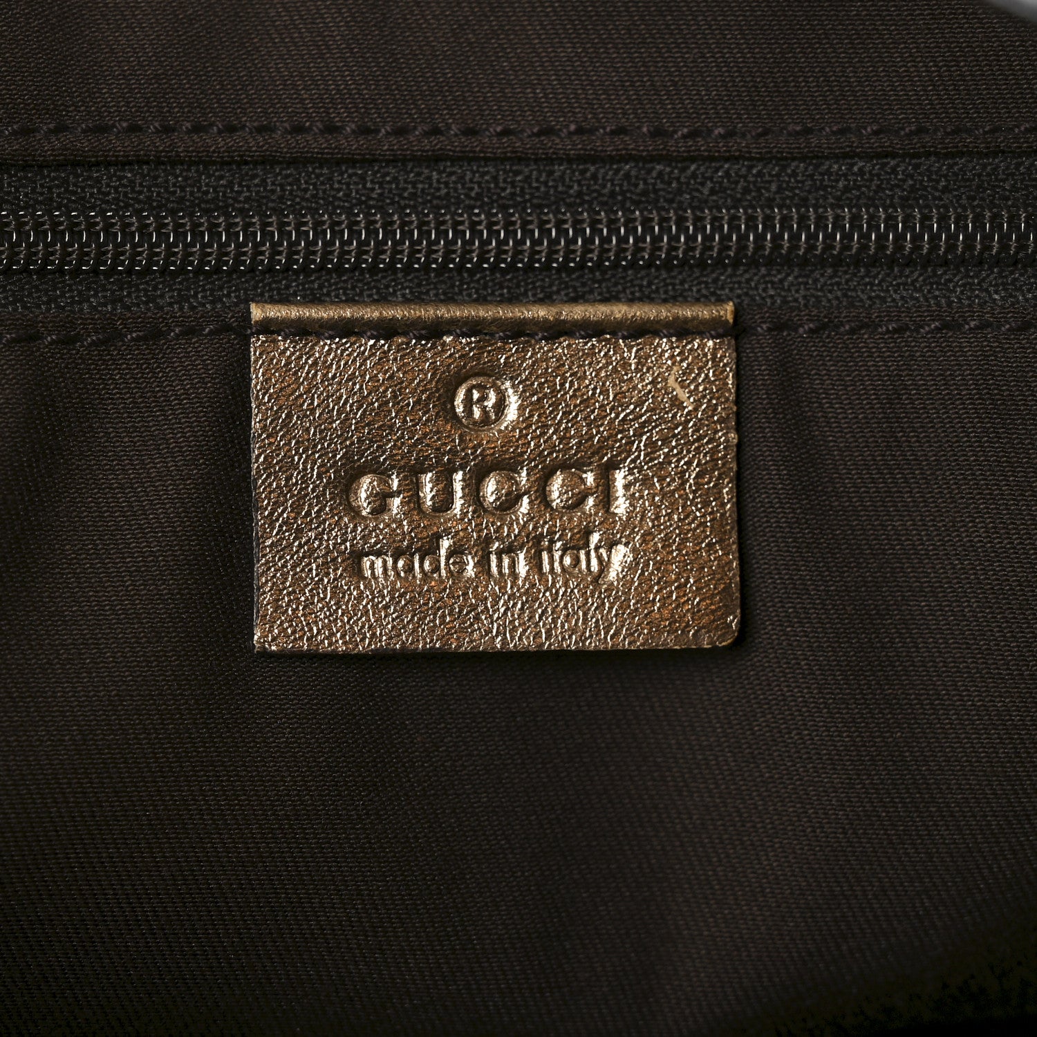 Gucci Satin Monogram Medium Abbey Shoulder Bag Bronze 6 of 10