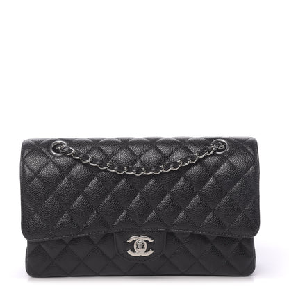 Chanel Caviar Quilted Medium Double Flap Black 1 of 12