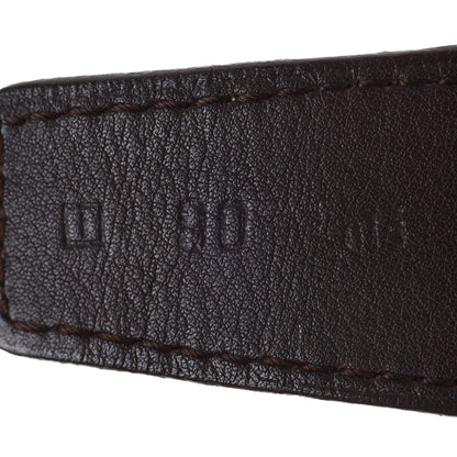 Hermes Taurillon Clemence 32mm Cadena H Belt 90 Chocolate 4 of 9