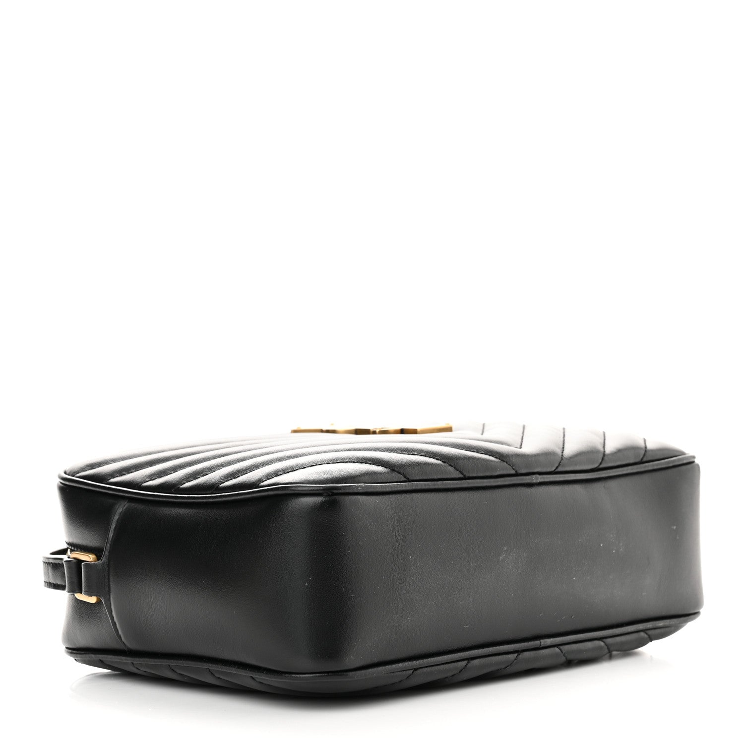 Saint Laurent Calfskin Matelasse Monogram Lou Camera Bag Black 4 of 11